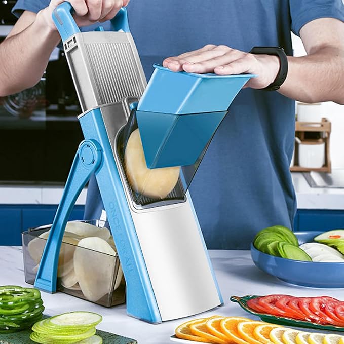 Multi-function vegetable cutter with storage box