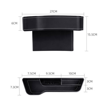 Car seat gap storage box organizer