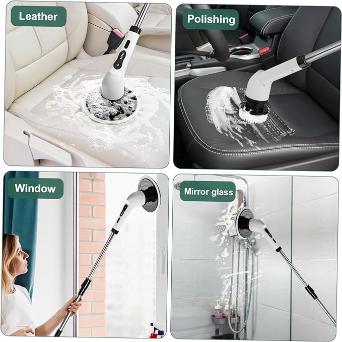 Electric cleaning brush set for multiple surfaces