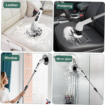 Electric cleaning brush set for multiple surfaces