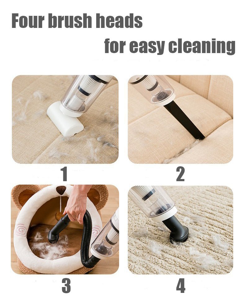 Cordless electric pet hair remover and absorber