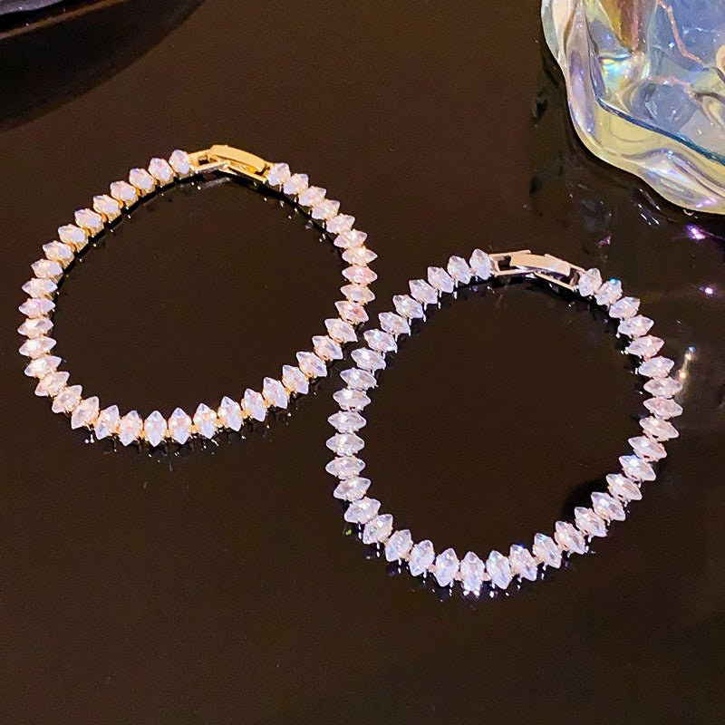 Rhinestone Water Drop Bracelet Fashion Simple And Light Luxury